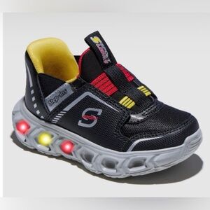 Skechers Kids Black Light-Up Slip-On Sneakers
